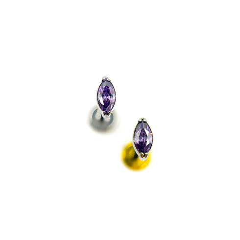 Titanium marquise cut labret